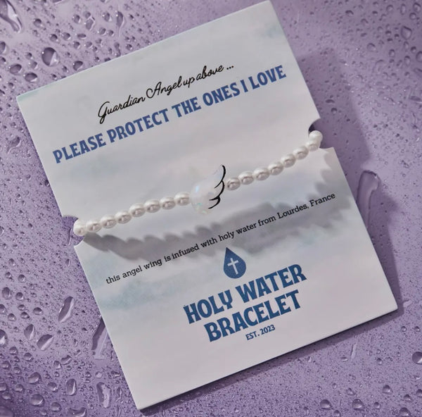 Holy Water Angel Wing Bracelet