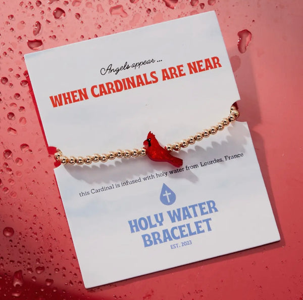 Holy Water Red Cardinal Bracelet