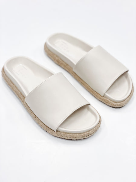 Crisanta Faux Leather Slide Sandal