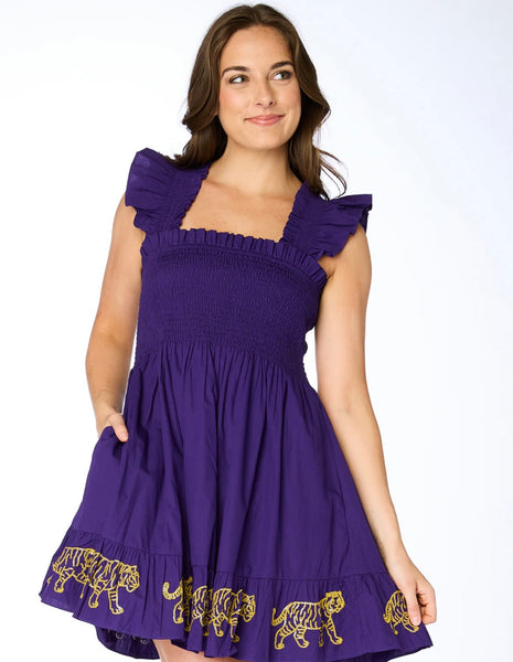 The LSU Tigers Smocked Sequin Dress