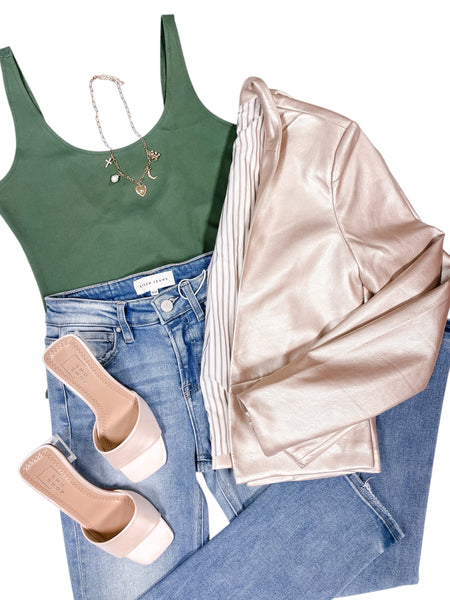 Ponte Basic Stretchy Bodysuit