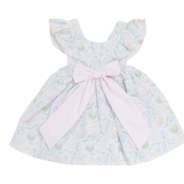 Lilah Floral Print Bow Back Dress