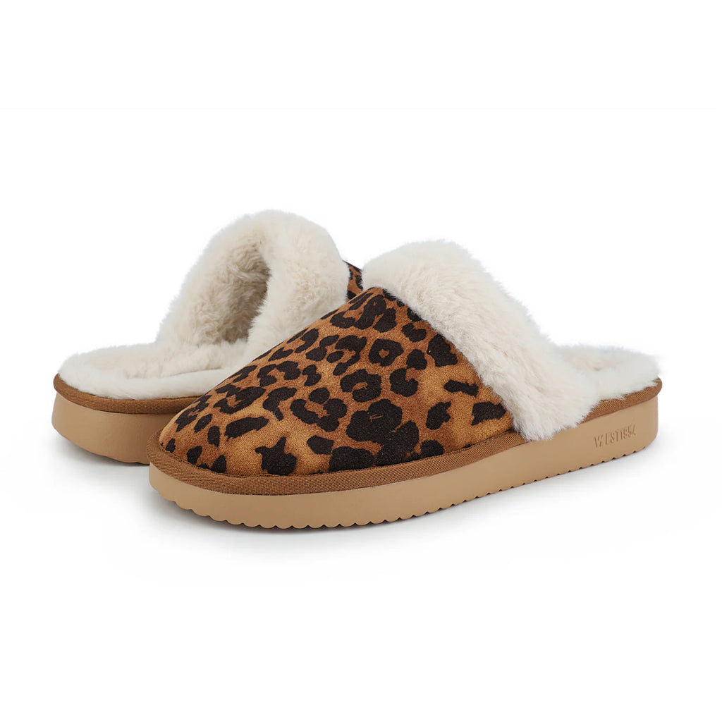 Vintage Havana Mellow Faux Fur Slides