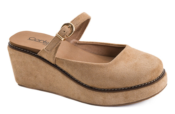 Corkys Me Time Closed Toe Platform Wedge