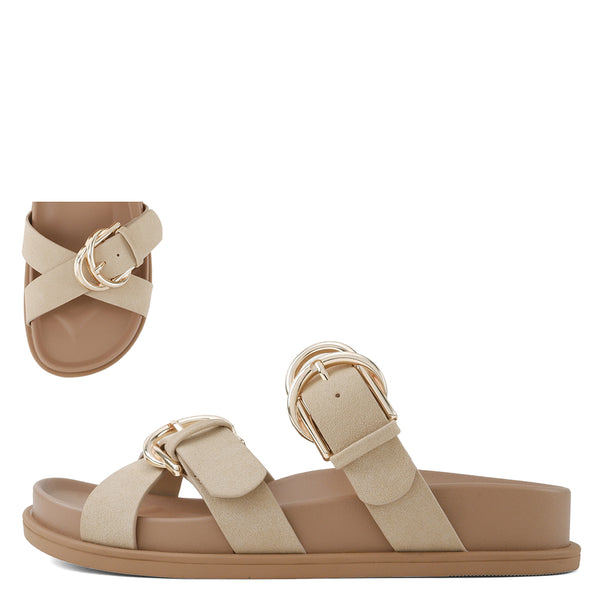 Soda Onzow Double Buckle Slide Sandal