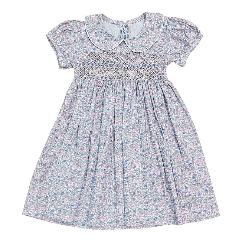 Lily Floral Print Smocked Dress