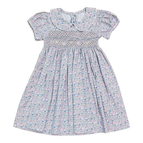 Lily Floral Print Smocked Dress