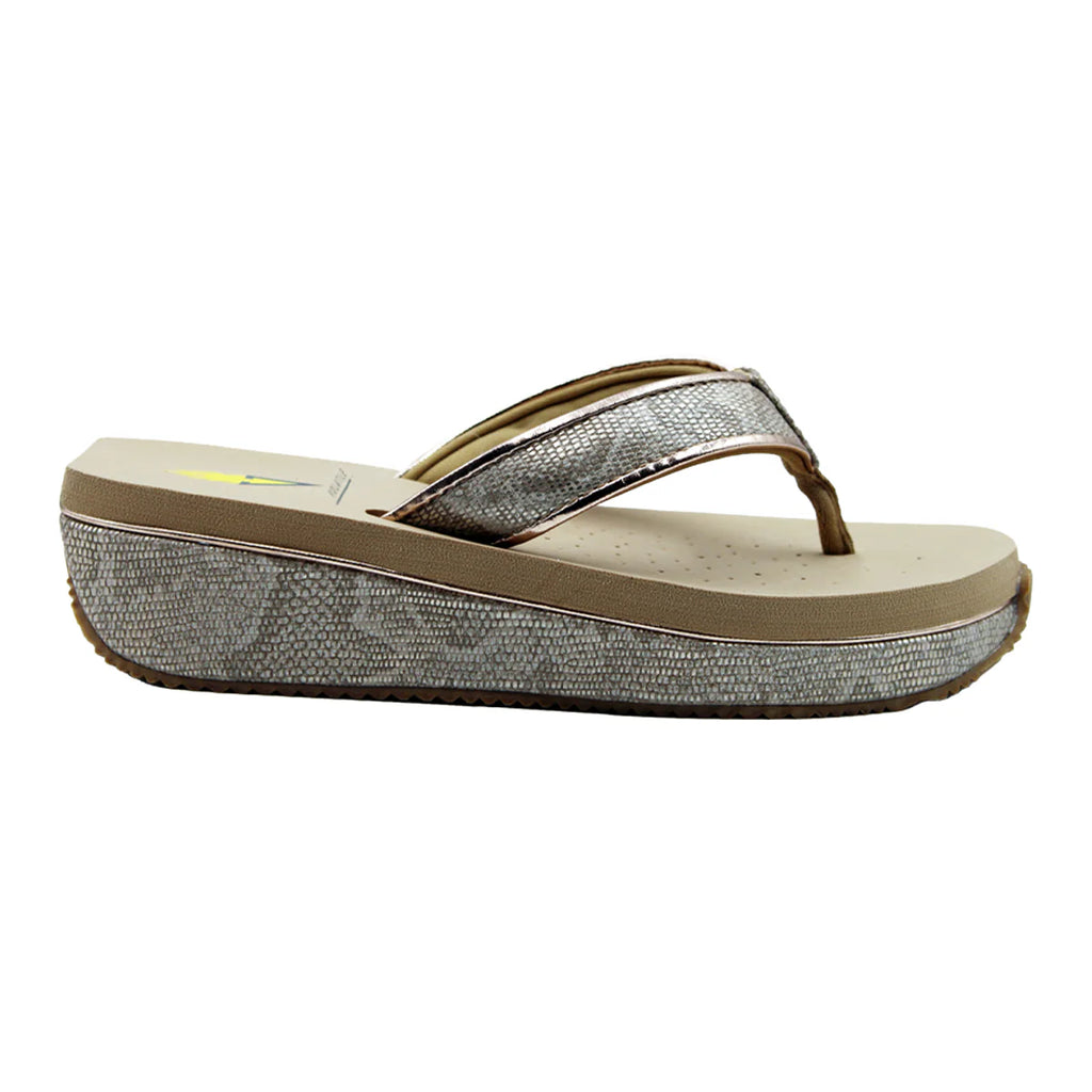 Volatile Neville Metallic Snake Thong Sandal