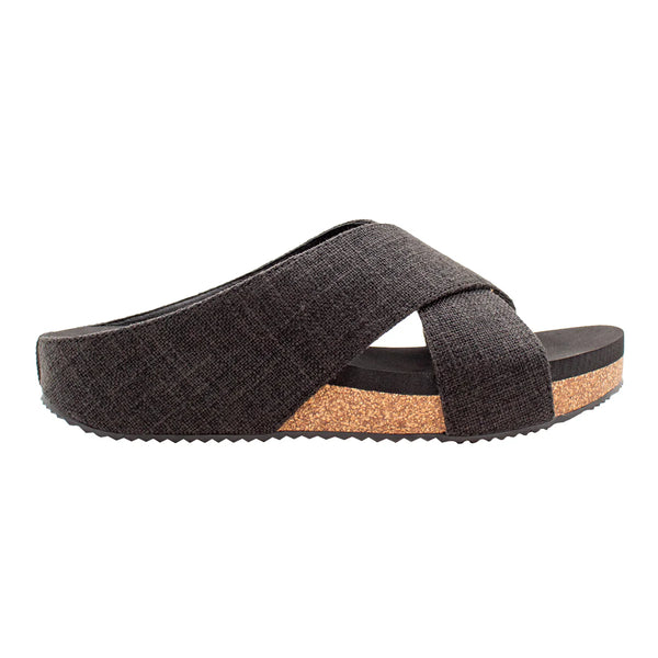 Volatile Ablette Linen Criss Cross Sandal