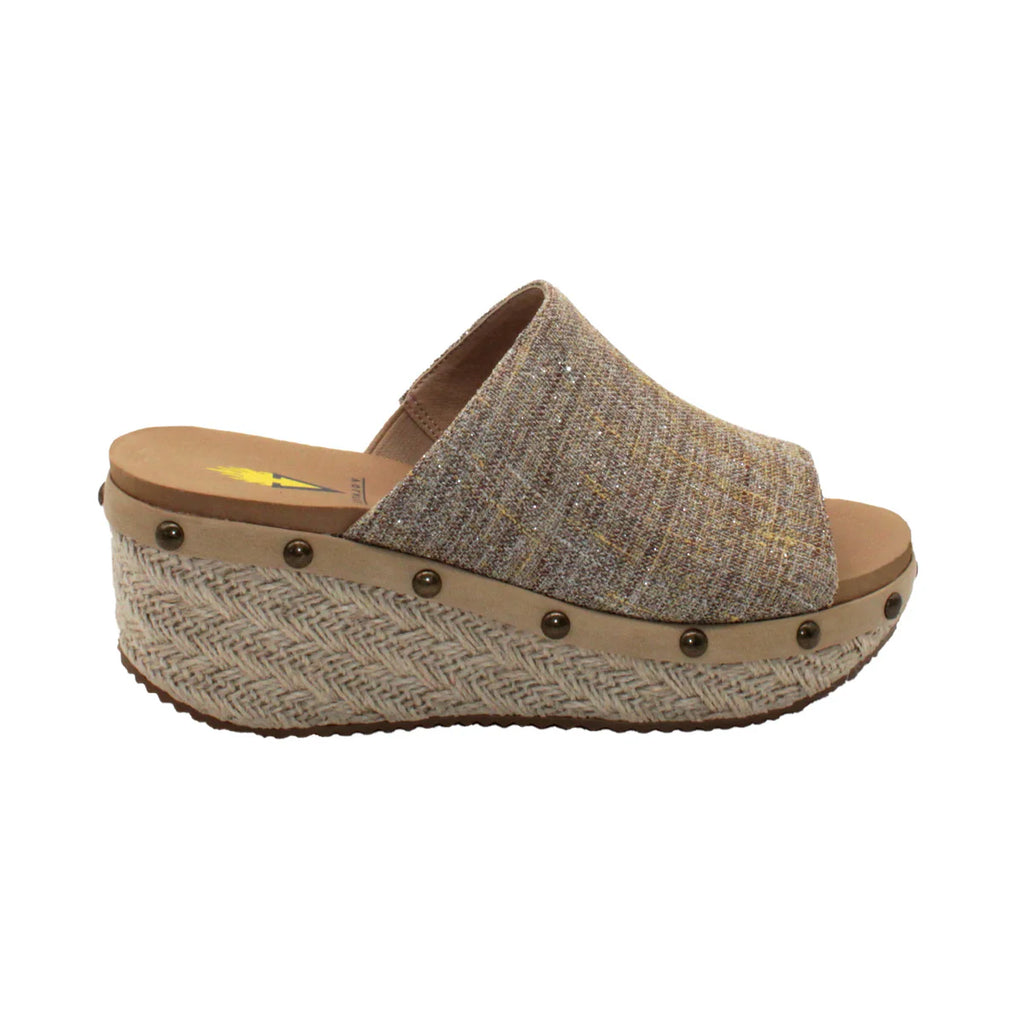 Volatile Ravine Metallic Wedge sandal