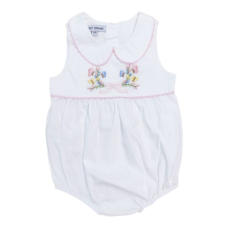 Bow Flower Butterfly Embroidered Bubble