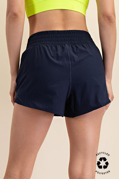 Low Rise Active Short W/ Mesh