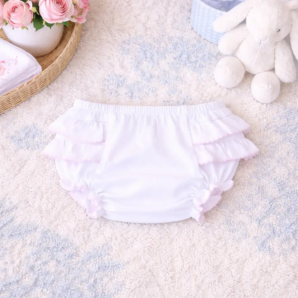 Diaper Cover w/ Pink Trim