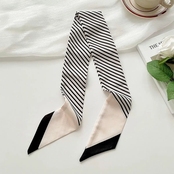 Striped Skinny Scarf