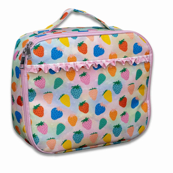 Kids Strawberries Insulated Lunch Bag