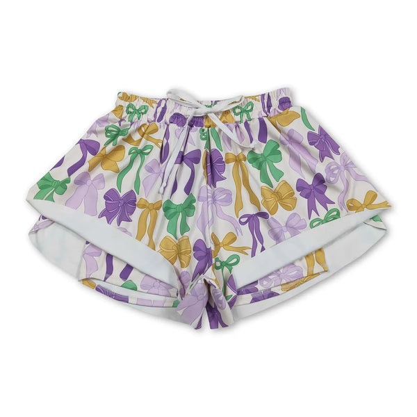 Mardi Gras Bows Shorts