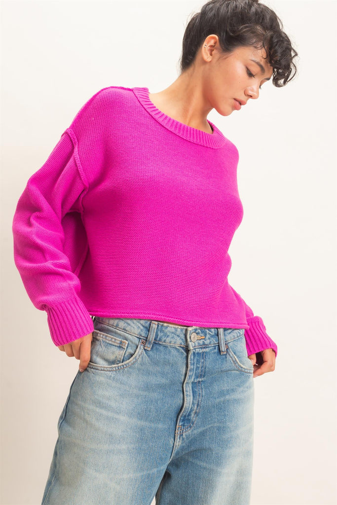 Seam Detail Oversized Sweater