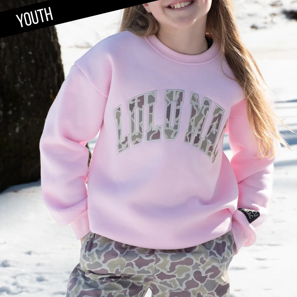 Lulu Mac Youth Camo Sweatshirt