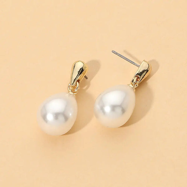 Elegant Pearl Drop Earrings