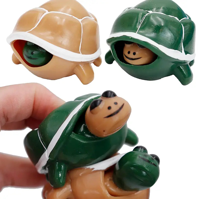 Turtle Baby Pop-Up Squeeze Pull Squishy Toy
