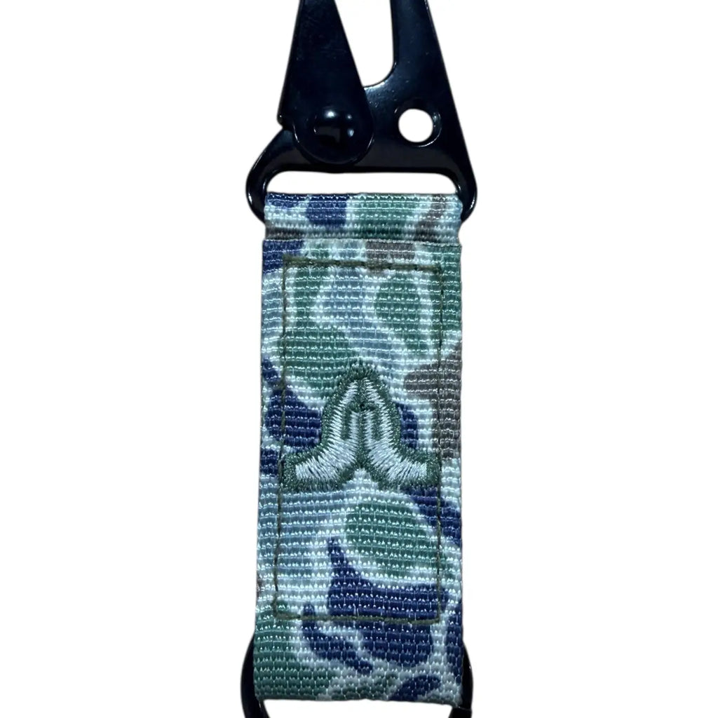 Tap To Pray Moss Camo Tactical Carabiner Keychain
