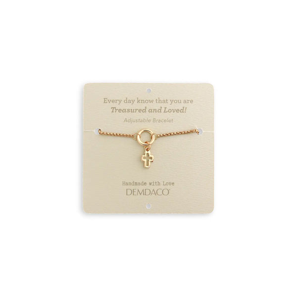 Blessed Mini Giving Bear + Cross Bracelet