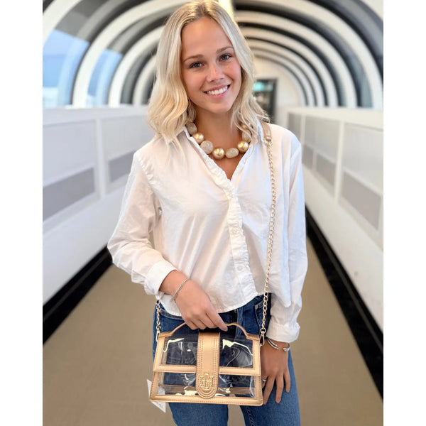 Grace Clear Bag Gold