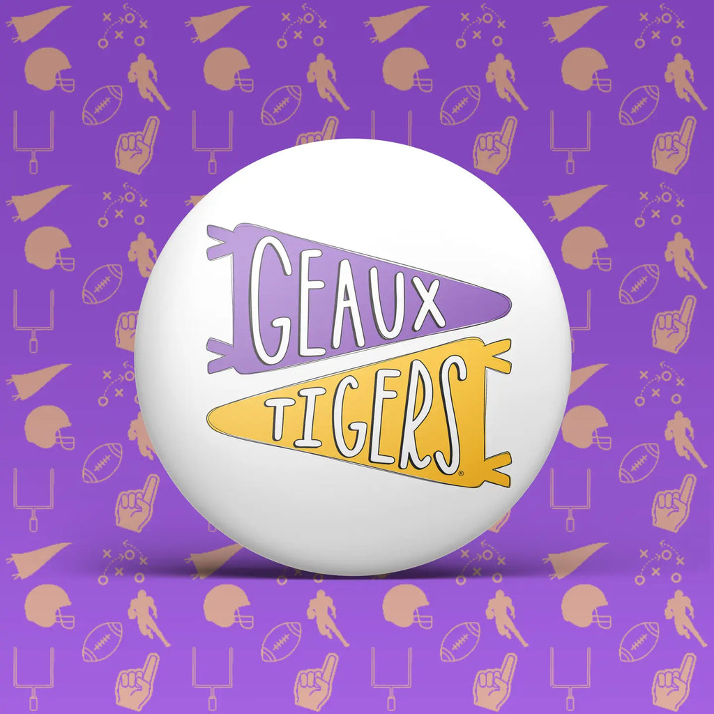 LSU Game Day Geaux Tigers Pennant Pin