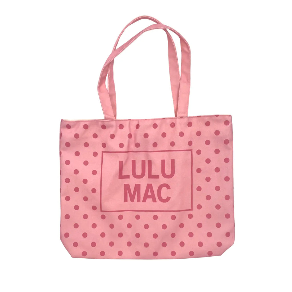 Lulu Mac Polka Dot Canvas Tote
