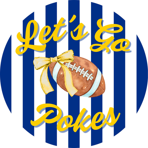 Let's Go Pokes Game Day Button