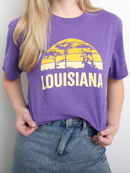 Louisiana Gameday Skies Tee