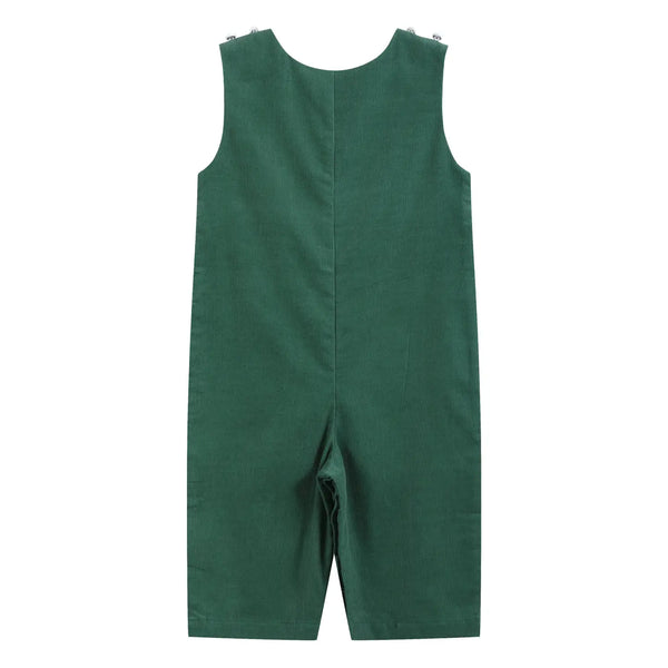 Corduroy Santa Smocked Overalls