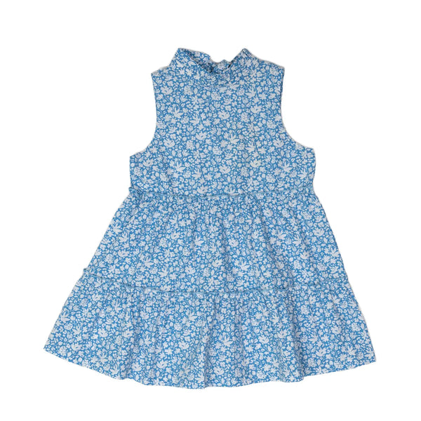 Addison Blue and White Floral Dress