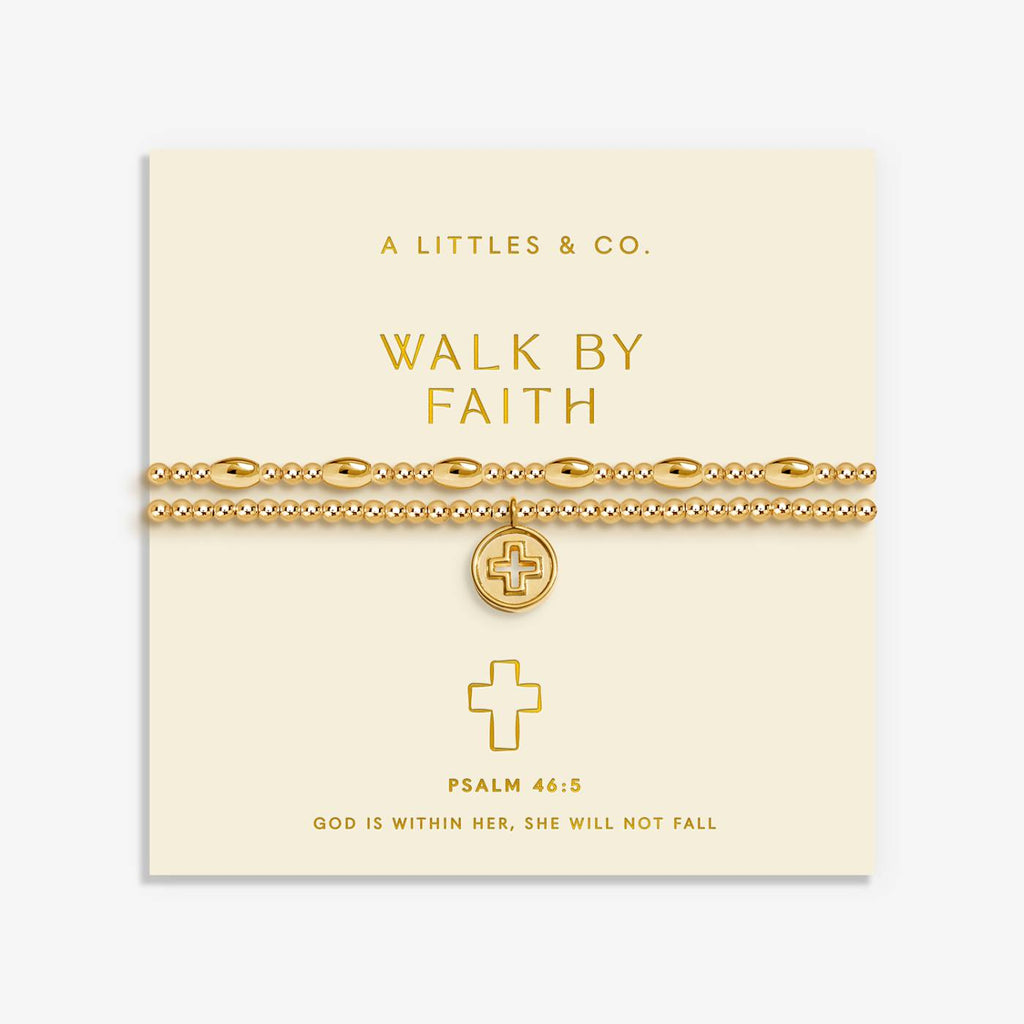 A Little 'Walk By Faith' Set Of Two Bracelets