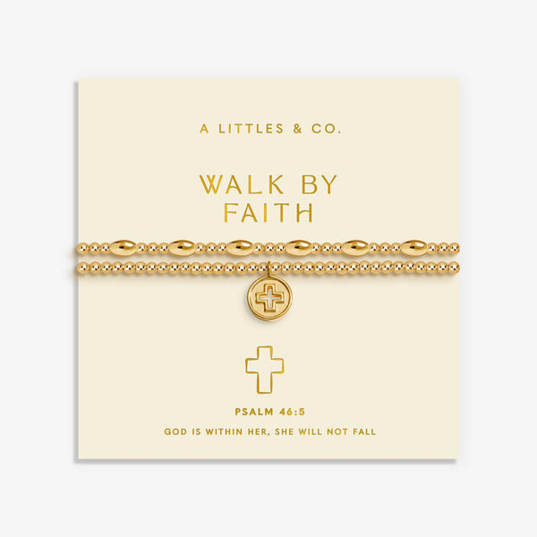 A Little 'Walk By Faith' Set Of Two Bracelets
