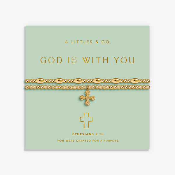 A Little 'God Is With You' Set Of Two Bracelets