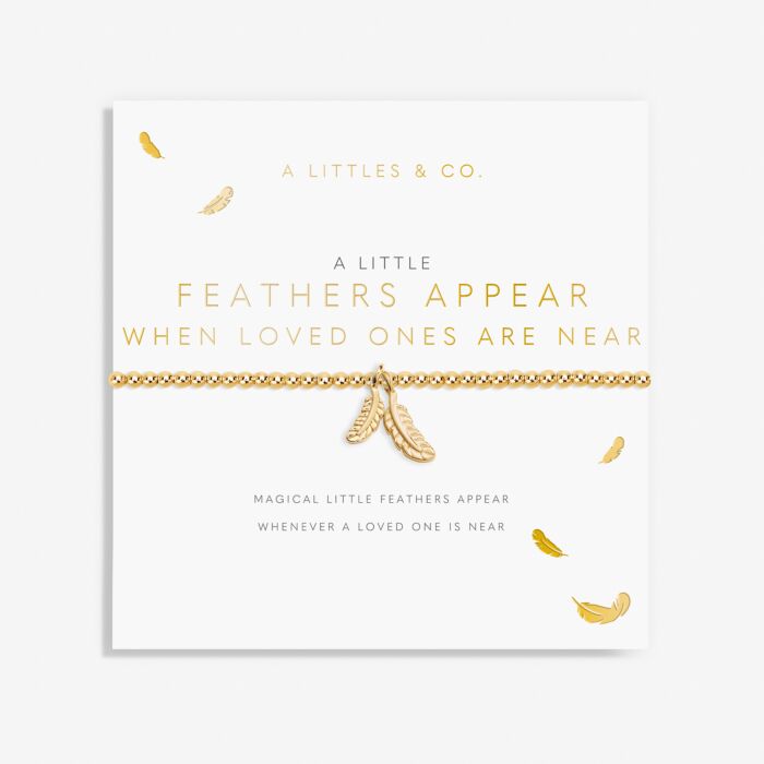 A Little 'Feathers Appear When Loved Ones Are Near' Bracelet