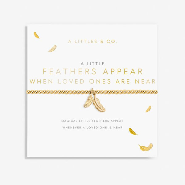 A Little 'Feathers Appear When Loved Ones Are Near' Bracelet