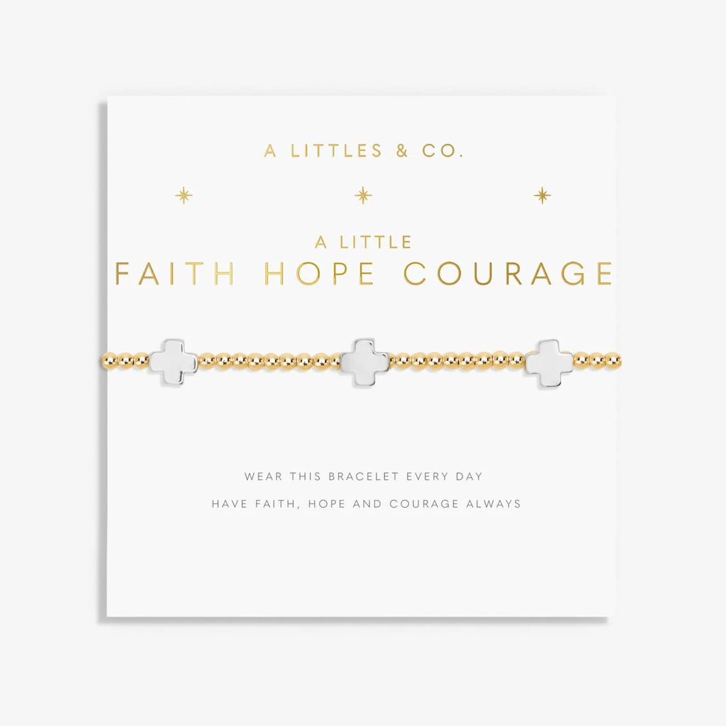 A Little 'Faith, Hope, Courage' Bracelet