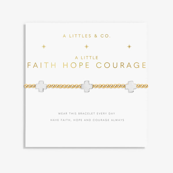 A Little 'Faith, Hope, Courage' Bracelet