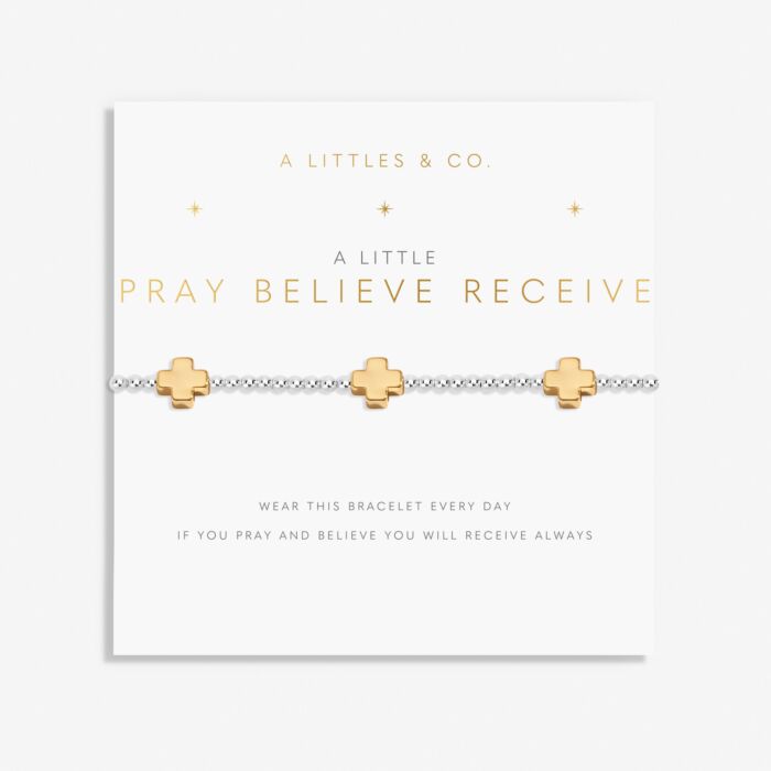 A Little 'Pray Believe Receive' Bracelet