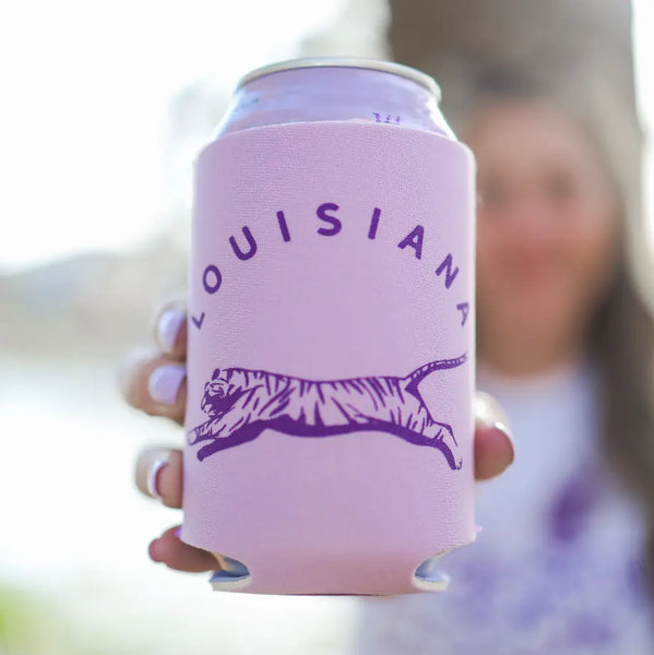 Louisiana Jumping Tiger Can Cooler
