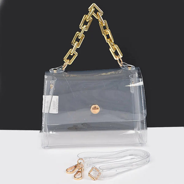 Transparent Big Chain Bag