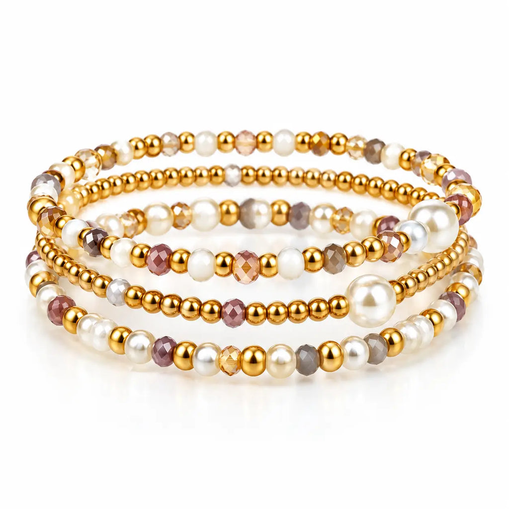 Luxe Layered Beaded Bracelet Set