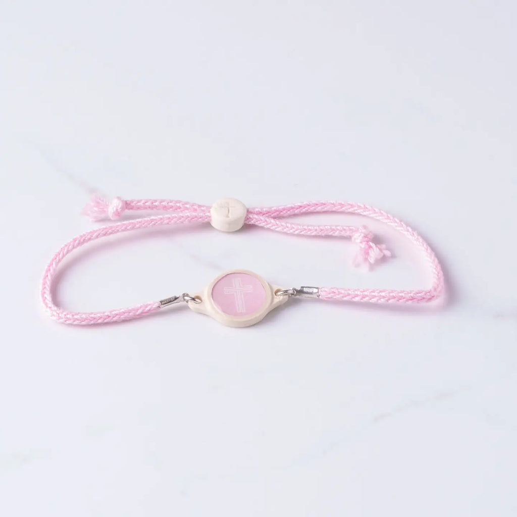 Tap To Pray Lotus Cross Handmade Bracelet