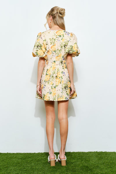 Floral Lace Fit & Flare Mini Dress