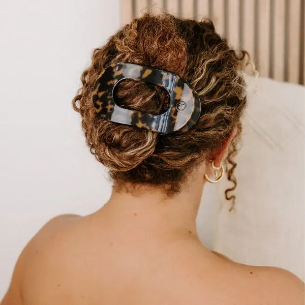 Teleties Large Flat Round Hair Clip