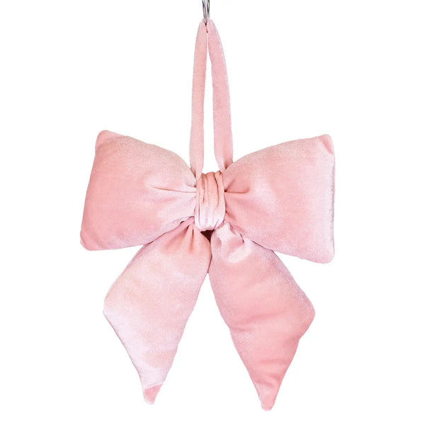 Evelyn Bow Ornament Light Pink