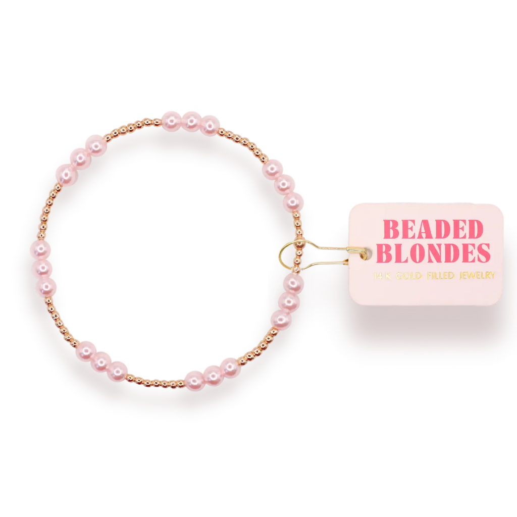 Pink Ily Bracelet in Gold-6.25in.