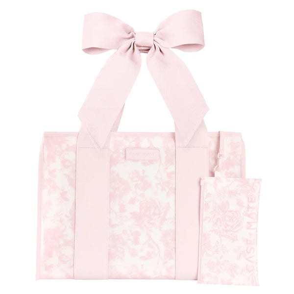 Case-Mate Afternoon Rosé Bow Jelly Tote Bag